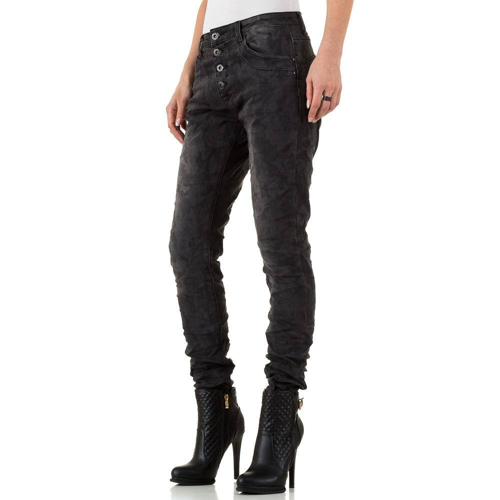 Damen Jeans von Place Du Jour dunkelgrau