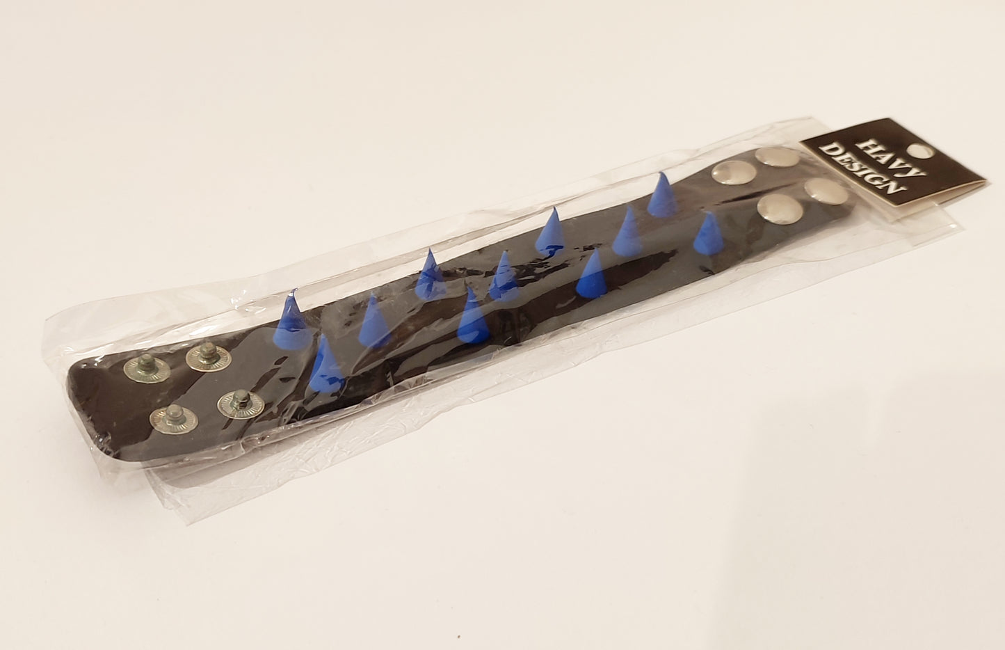 Silicon Nietenarmband blau