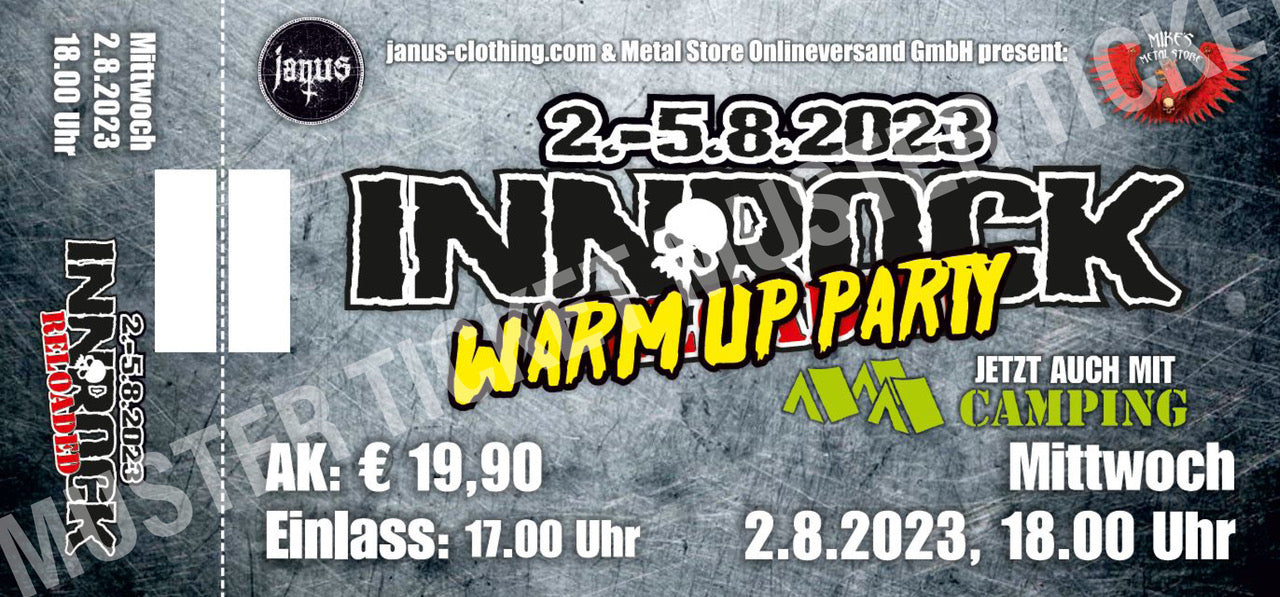 Ticket fürs INNROCKreloaded für Mittwoch, 2. August 2023