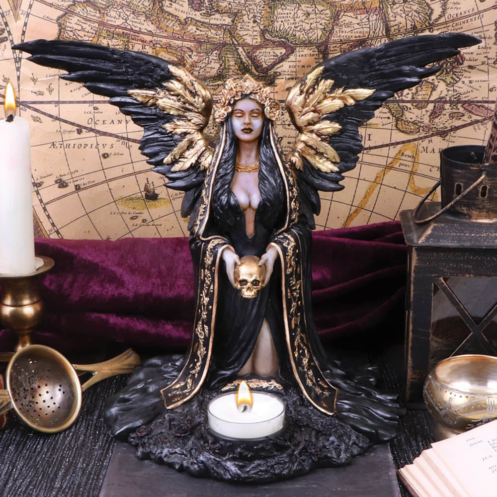 Teelichthalter Teresina Dark Reaper Engel 28 cm