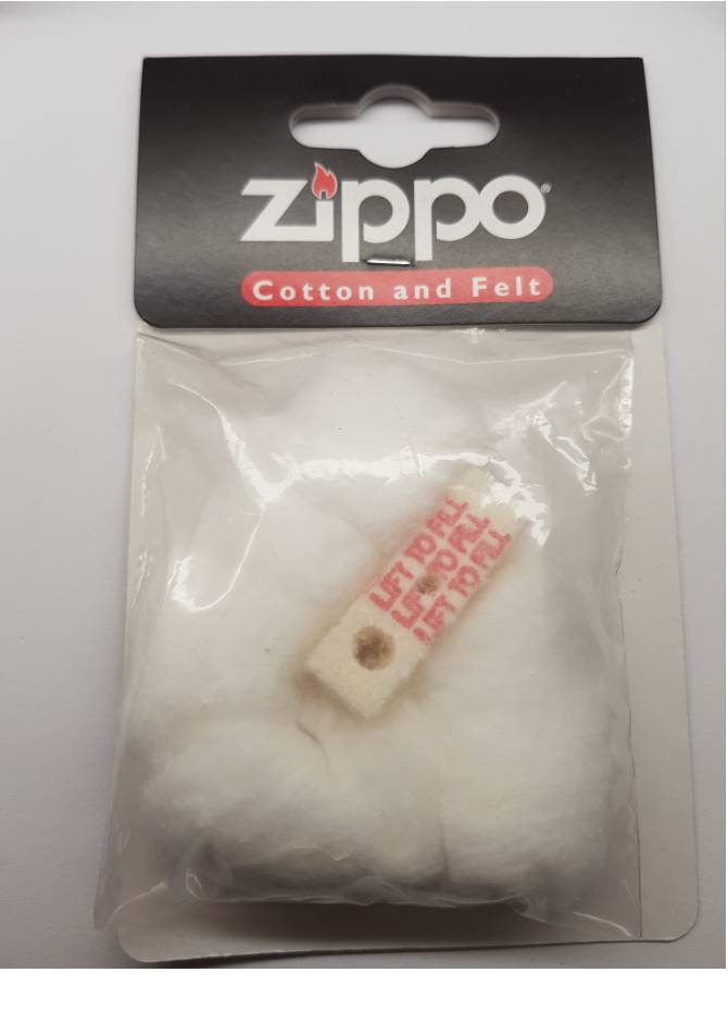 Zippo Feuerzeug Watte und Filz