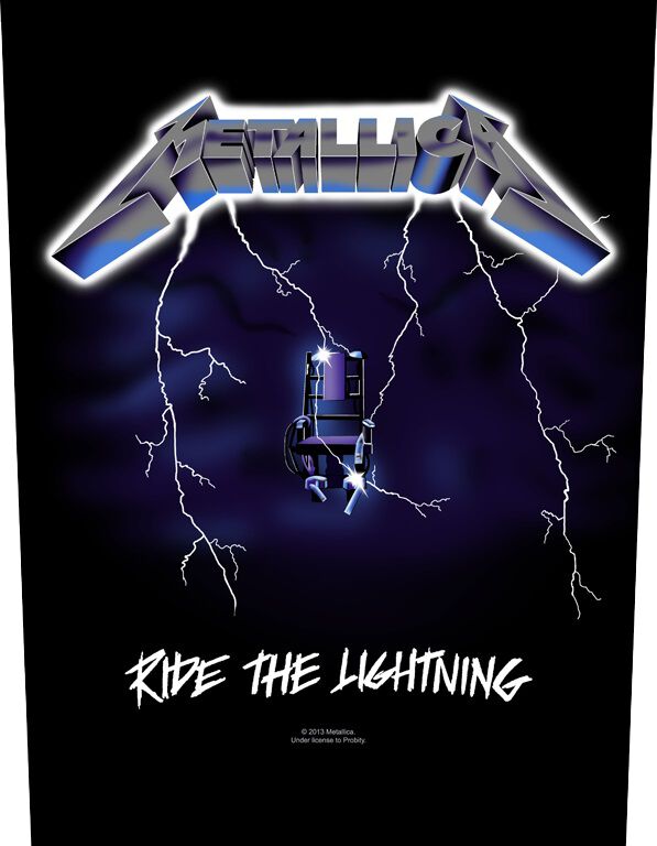 Rückenaufnäher Patch Metallica Ride the Lightning