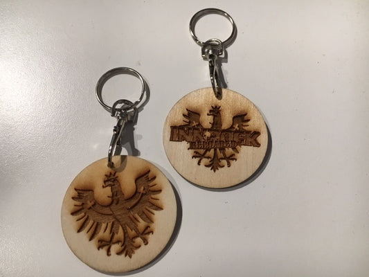 Schlüsselanhänger INNROCKreloaded  aus Holz