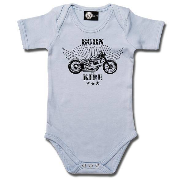 born to ride - Baby Body hellblau