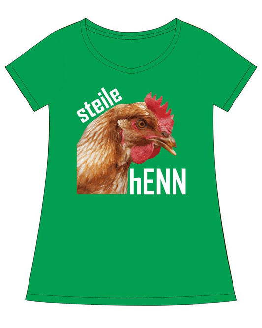 Damen T-Shirt "Steile Henn"